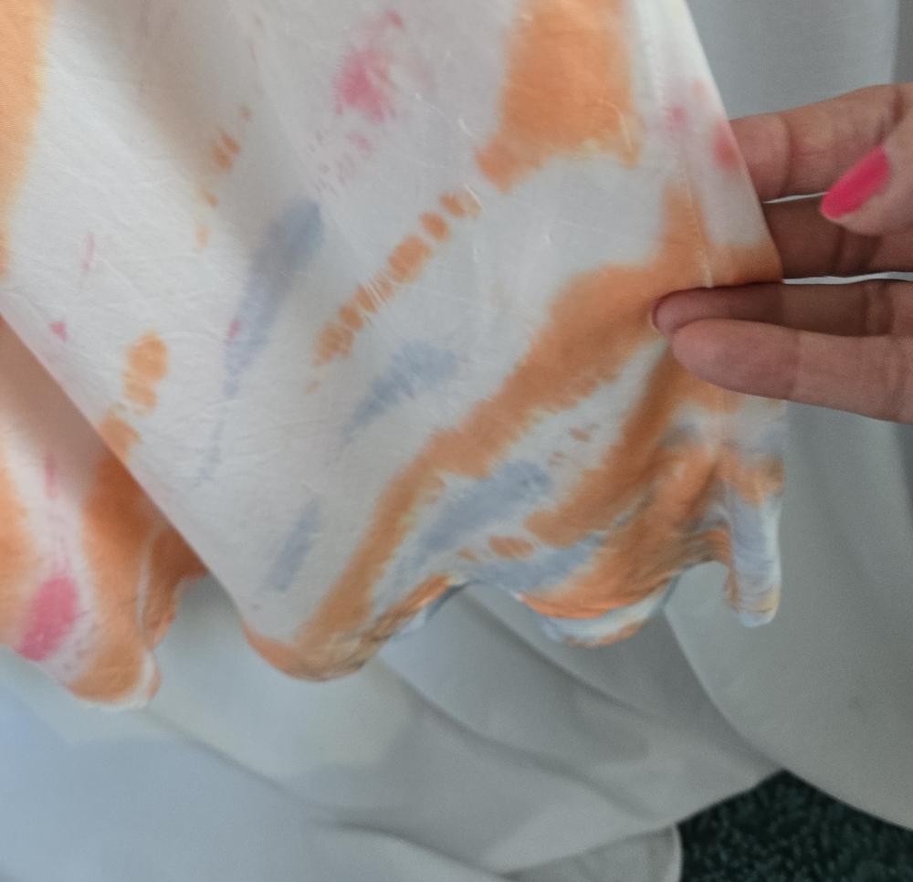 Young Fabulous & Broke YFB Tie Dye Silk Blend Cowl Neck Slip Maxi Dress S - Picture 11 of 11